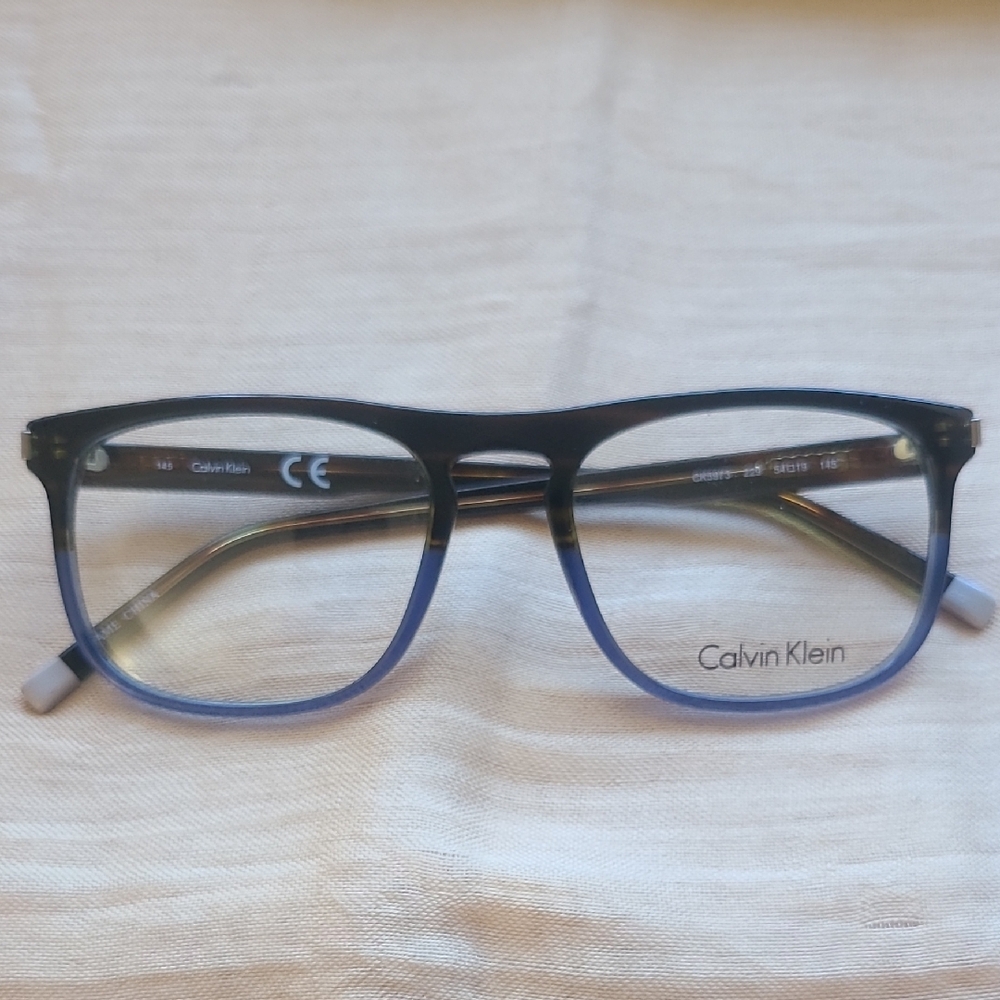 NEW AUTHENTIC CALVIN KLEIN GLASSES MODEL CK 5973, 54-19-145 , COLOR TORT-BLUE